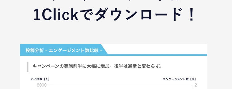 02
リッチなサマリーレポートは1Clickでダウンロード！
ご提供する主なデータ