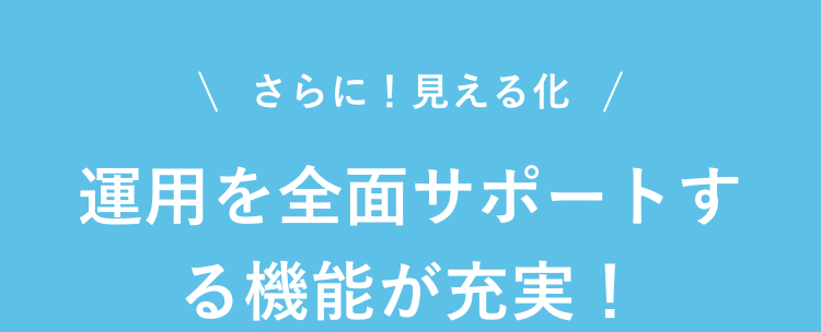 さらに！見える化
運用を全面サポートする機能が充実！
01
参考にできる、業界ごとの
成功事例を一覧表示
業界の人気投稿TOP10から勝ち投稿を見える化
人気投稿一覧から参考パターンを見える化
ハッシュタグレコメンド機能